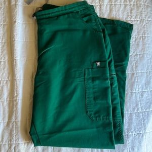Figs large hunter green Yola pant